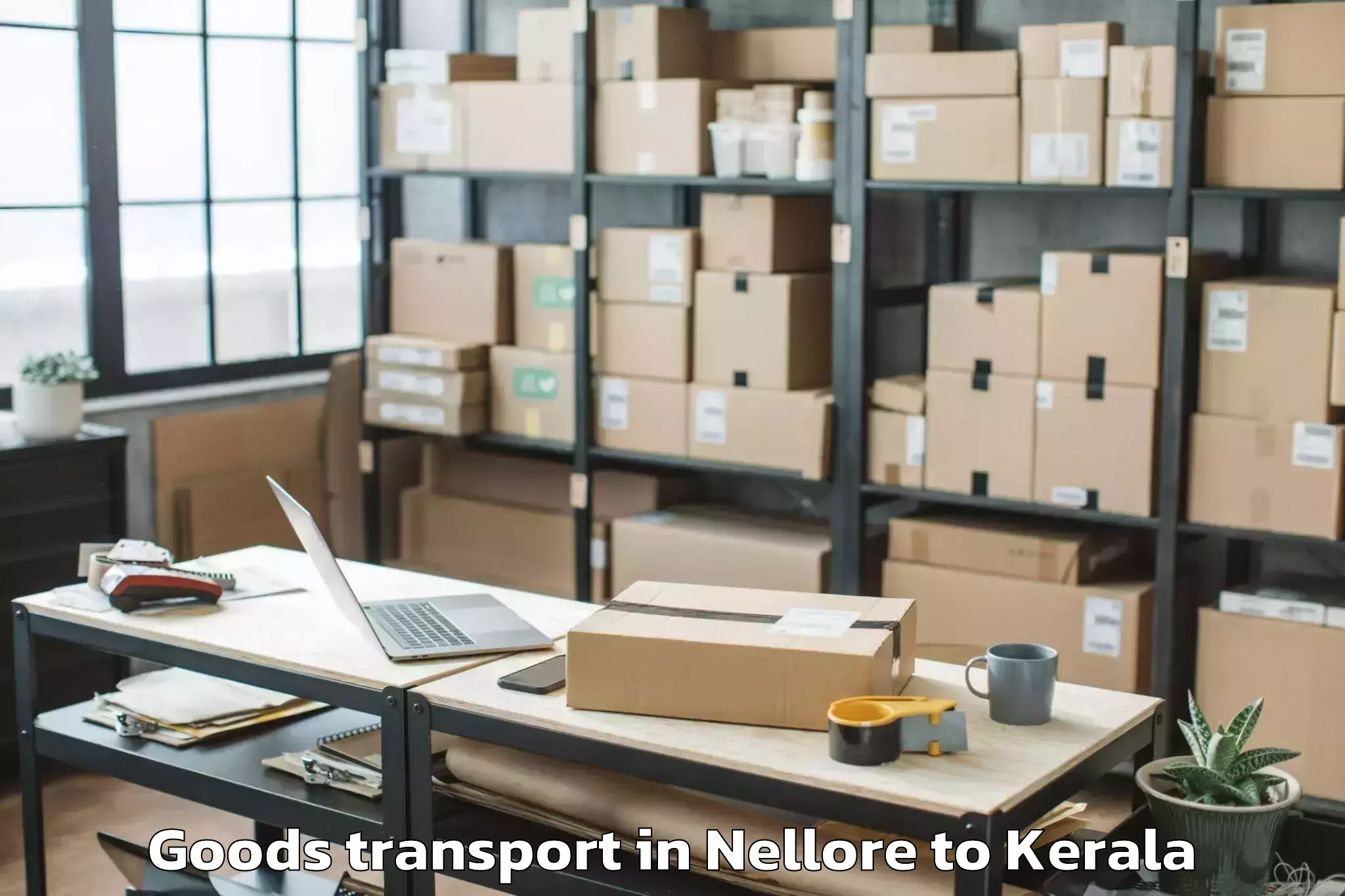 Easy Nellore to Attingal Goods Transport Booking